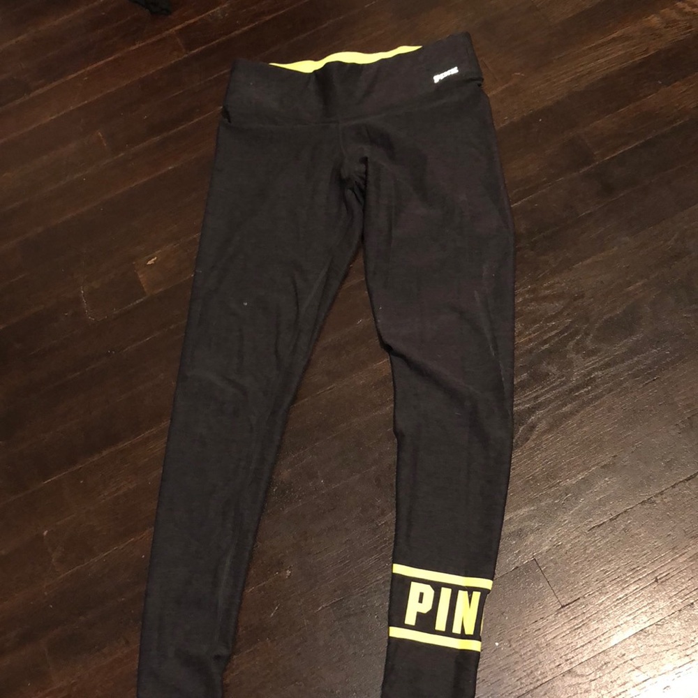 Pink reversible ultimate yoga pants